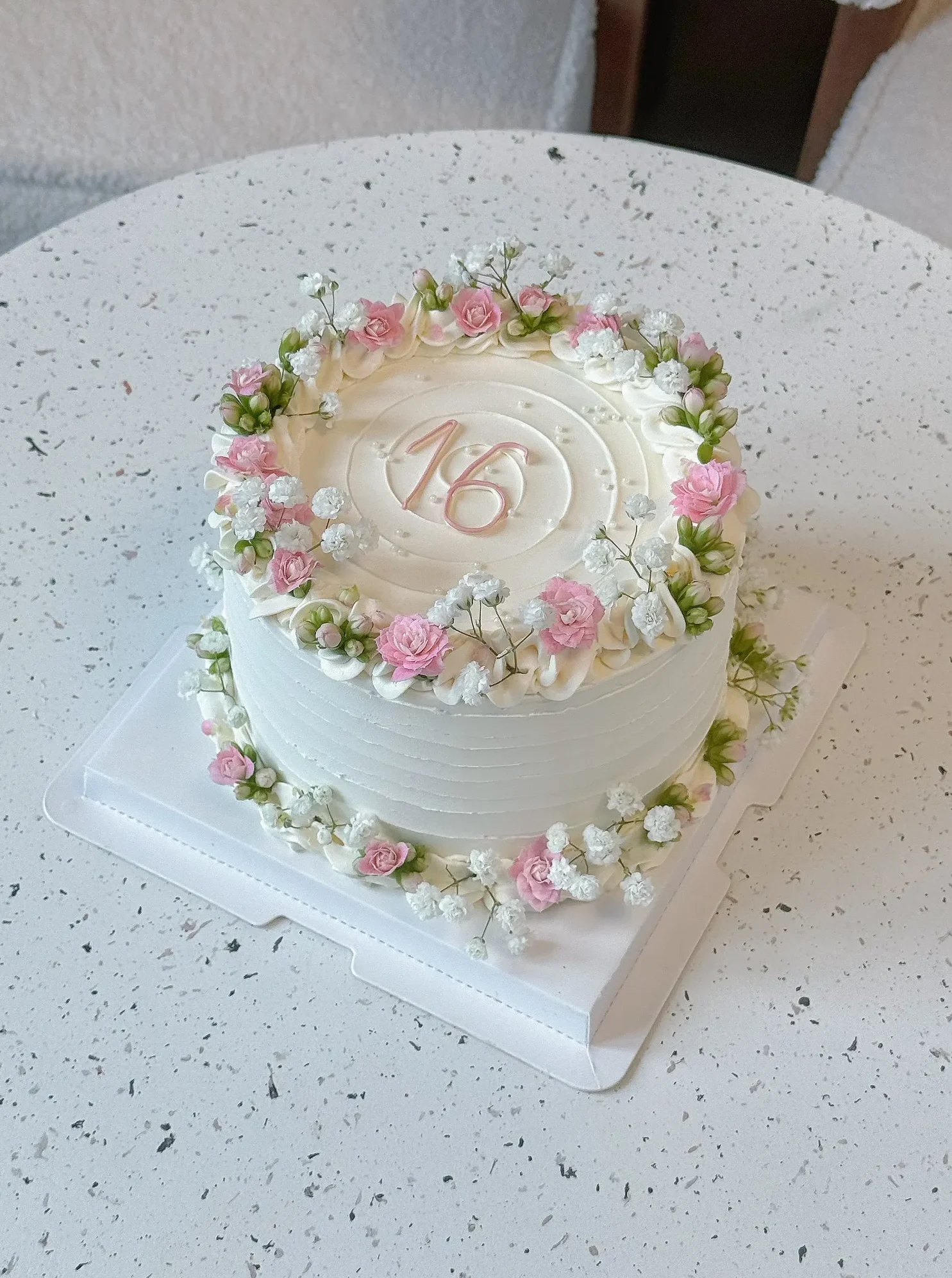 Cake with flowers