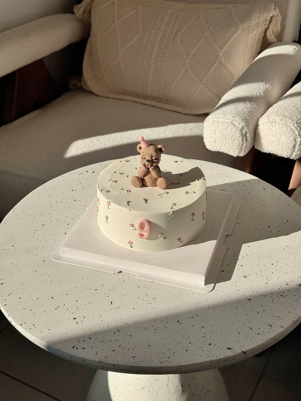 Tort w kwiatuszki małe