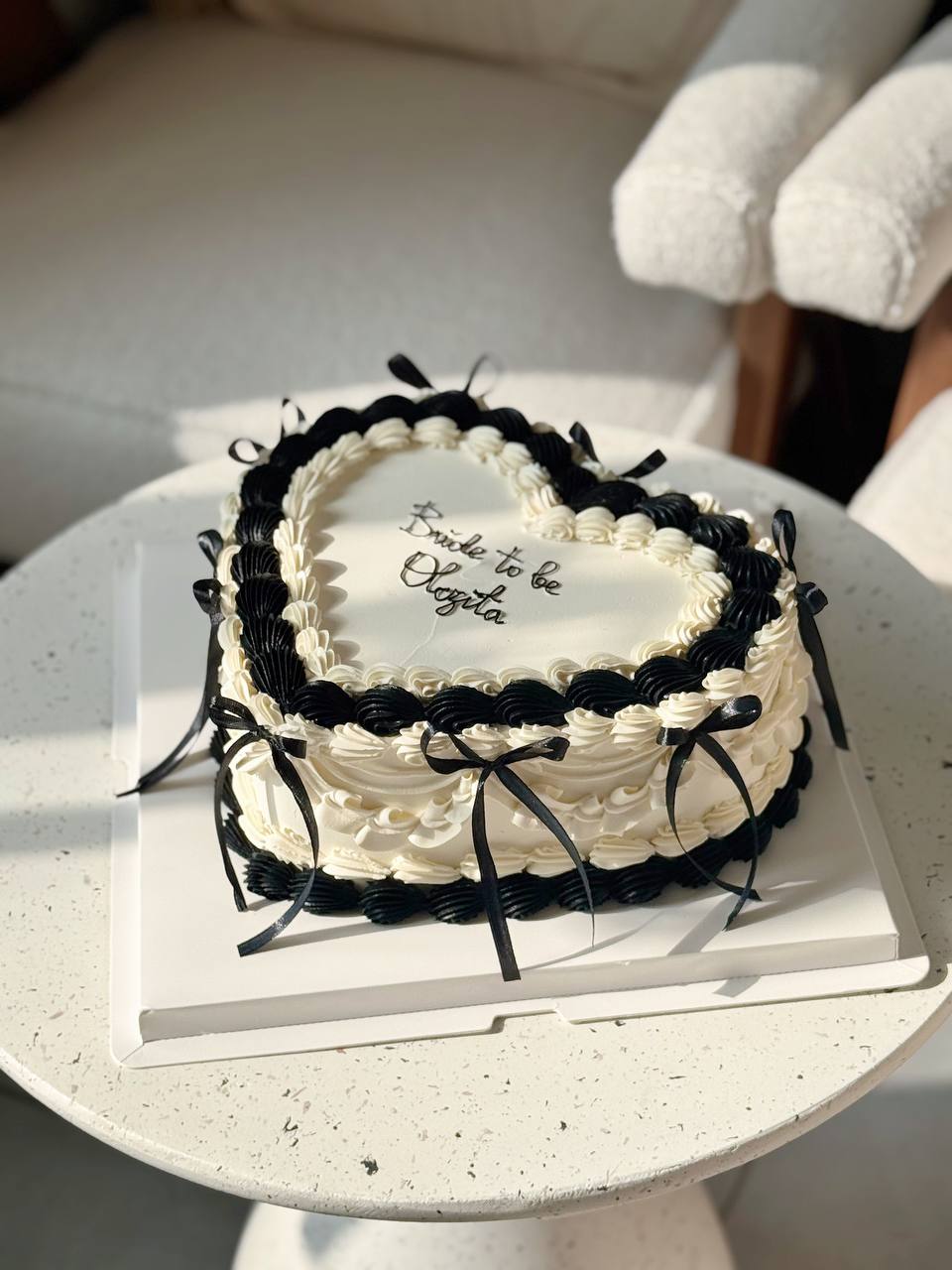 Tort serce w 2 kolorach