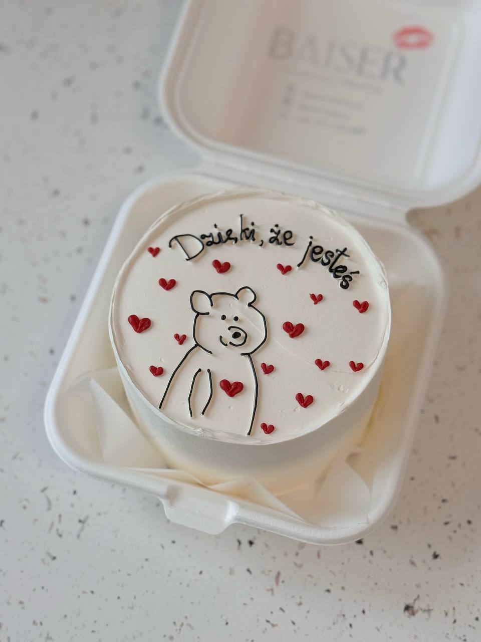 Bento walentynkowy miś